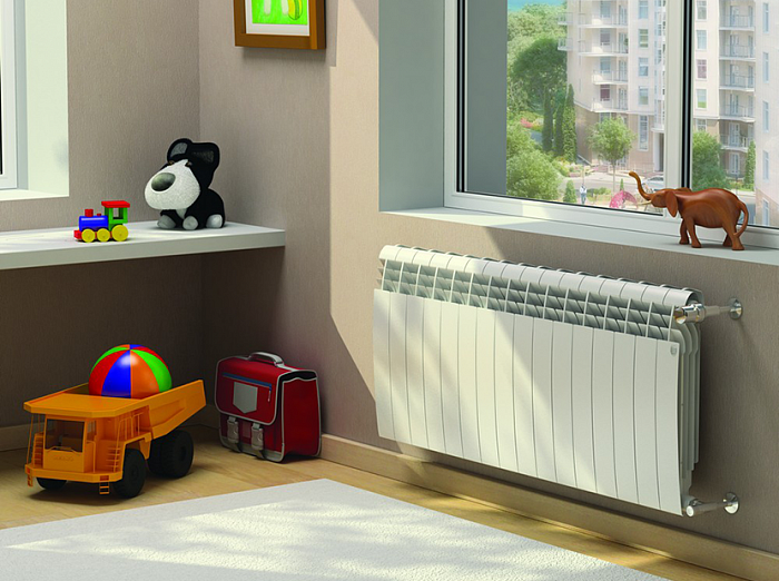 Биметаллический радиатор отопления Royal Thermo BiLiner 350 10 секций Bianco Traffico