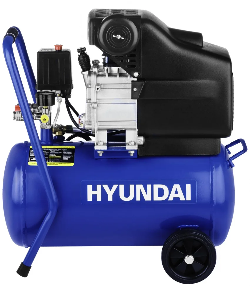 Компрессор масляный HYUNDAI HYC 2324 поршневой, коаксиальный (прямой) привод.