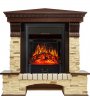 Каминокомплект Royal Flame Pierre Luxe сланец угловой с очагом Majestic FX Black