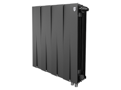 Биметаллический радиатор отопления Royal Thermo PianoForte 500 VDR80 8 секций Noir Sable