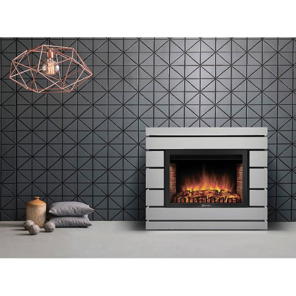 Каминокомплект Firelight Moderno 30 с очагом EFP/P-3020LS шпон белый дуб