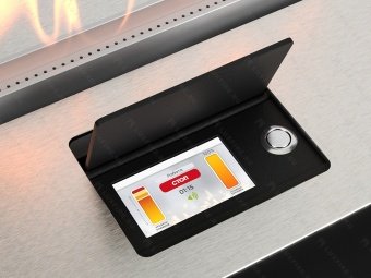 Автоматический биокамин Lux Fire Smart Flame 1500 RC Inox