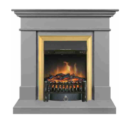 Каминокомплект Royal Flame California STD CRM (Разборный) с очагом Fobos FX Brass санд грей