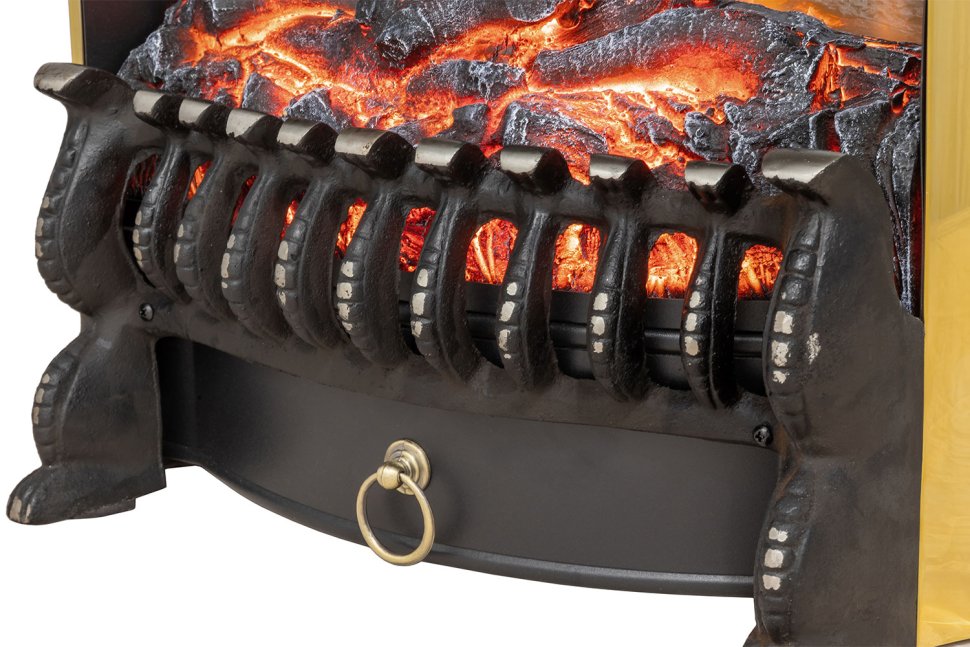 Каминокомплект Royal Flame California STD CRM (Разборный) с очагом Fobos FX M Brass санд грей