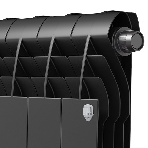 Биметаллический радиатор отопления Royal Thermo BiLiner 500 V 10 секций Noir Sable
