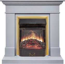 Каминокомплект Royal Flame California STD CRM (Разборный) с очагом Majestic FX M Brass санд грей