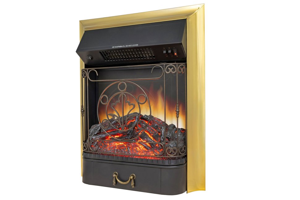 Каминокомплект Royal Flame California STD CRM (Разборный) с очагом Majestic FX M Brass санд грей