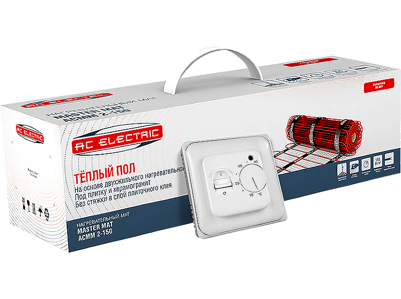 Комплект теплого пола AC Electric ACMM 2-150-7 с терморегулятором