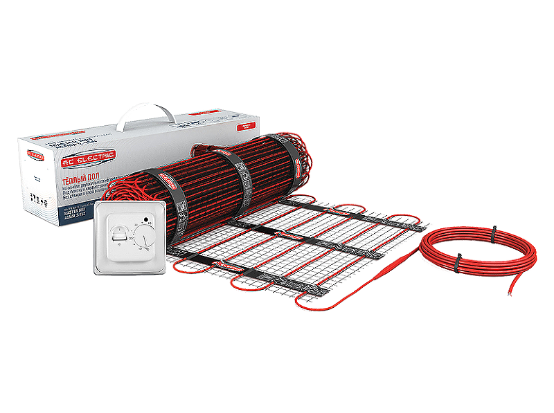 Комплект теплого пола AC Electric ACMM 2-150-7 с терморегулятором