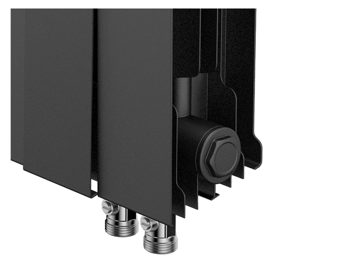 Биметаллический радиатор отопления Royal Thermo PianoForte 500 VDR80 10 секций Noir Sable