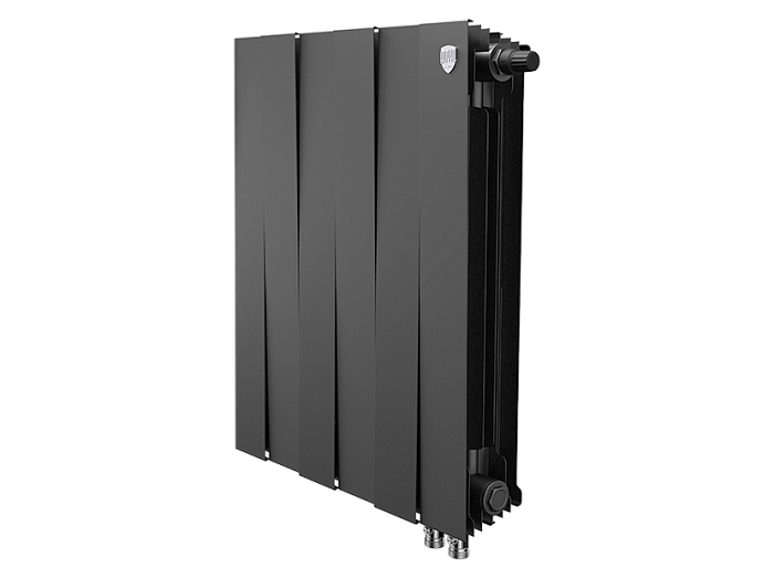 Биметаллический радиатор отопления Royal Thermo PianoForte 500 VDR80 6 секций Noir Sable